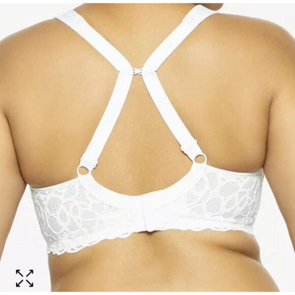 NWOT Paramour Marron Underwire Unlined Camisole Bra White 38DDD - Picture 6 of 7